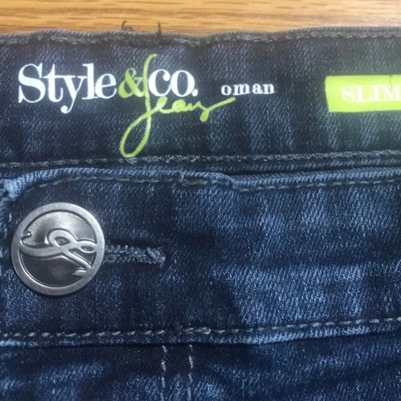 Style & Co slim leg denim jeans size 24W - Picture 4 of 6